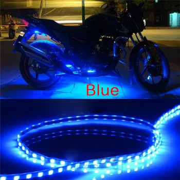Rezistent la apa 12V DC Motor Benzi cu LED-uri SMD Șasiu Benzi Decorative Lumina Pentru Masina de Motociclete Frumoase Decorative Lumini Moale