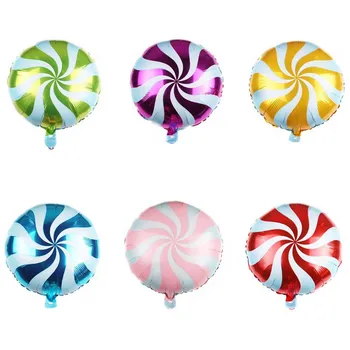 2 buc 18 inch nou produs de vânt bomboane lollipop film de aluminiu balon de jucărie pentru copii petrecere de ziua evenimentului consumabile