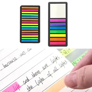 1 Set Convenabil PVC Aplicarea pe scară Largă Colorate Scoateți Curat Page Marker Marcaje pentru Școală Pagina Markeri Marcaje Sticky