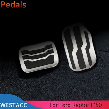 Din Oțel inoxidabil, Masina Pedale de Accelerație Gaz Pedalei de Frână Capac de Protecție pentru Ford F150 Raptor 2015 - 2020 Accesorii de Interior
