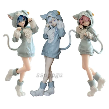 Anime Emilia Rem Ram Figura Dai Seirei Puck Re Viață o Lume Diferită de Zero PVC Figura de Acțiune de Colectare de Jucării Model de Cadouri