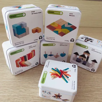 2022 Copii Puzzle de Călătorie de Fier Cutie Cub Rubik, Puzzle Bloc Gyro Convenabil Copilul Devreme Pentru a Învăța Cognitive Baieti