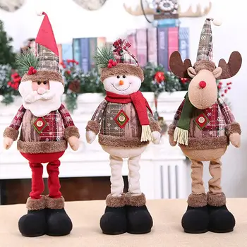 Păpuși Crăciun Moș Crăciun, Om De Zăpadă Elan Jucării De Crăciun Figurine Roșu De Pom De Crăciun Ornament Crăciun Decoratiuni Pentru Casa