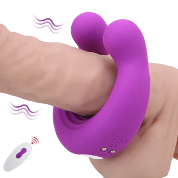 Inel Pentru Penis Vibrator Cuplu Vibratoare Jucarii Sexuale Masturbari Masaj Stimulator Vibrator 9 Viteze Penis Stimularea Clitorisului