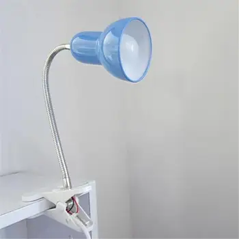 Lampa de birou cu Clema de Bază și Reglabil Gooseneck, UE plug SUA în clip lampa pentru Pat/Dulap camera de camin lampă de lectură, roz