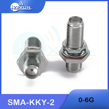 5PCS Impermeabil SMA-KKY-2 RF Conector SMA de sex feminin la femei 2-way Adaptor SMA-K la SMA-K înaltă frecvență 0-6G test conector