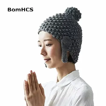 BomHCS Design Nou Lord Buddha Capace De Mână Tricotate Amuzant Personalitate Cald Pălărie Beanie