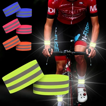 Reflectorizante Benzi Elastice Brațul Trupa Glezna Picior Curea pentru Exterior Noapte de Funcționare de Siguranță cu Bicicleta Bandă reflectorizantă Mare Vizibilitate