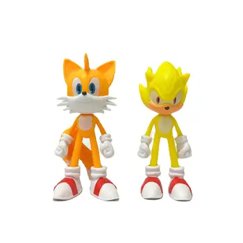2022 Set Sonic Figura Cozi Werehog Cifrele de Acțiune Degetele Papusa Dr. eggman Desene animate, Figurine de Colectie de Papusi de Jucarie pentru Copii