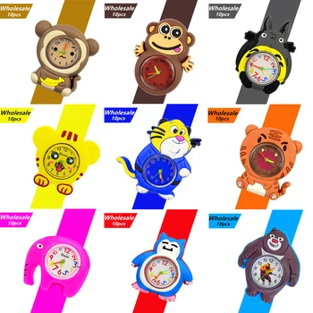 En-gros 10buc Desene animate Tigru/Maimuță Ceasuri lui Copii Jucarii pentru Copii Copii Încheietura mîinii Ceas cu Preț Redus Clearance-ul Copiilor Ceas deșteptător