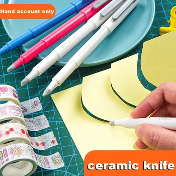 Pen-tip de Ceramică Cutter Cuțit de Hârtie de Mână-sculptate Cuțit Pen Papetărie Drăguț Papelería Kawaii briceag, Cuțit de Utilitate Cutter