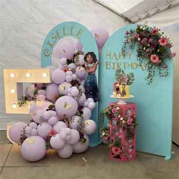 81pcs Disney Encanto Mirabel Tema Petrecere Baloane Set de Aur Fluture Violet Latex, Baloane Pentru Petrecere de Aniversare pentru Copii Decor