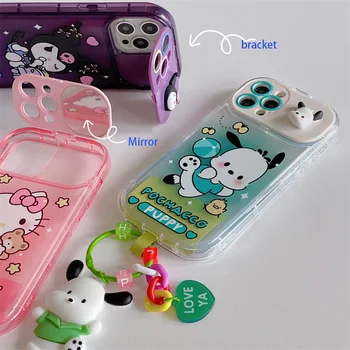 Drăguț Sanrio Caz De Telefon Hello Kittys Pochacco Accesorii Drăguț Anime Aplica Iphone14Promax 13 12 11 Xsmax Xr Pandantiv Fete Cadou