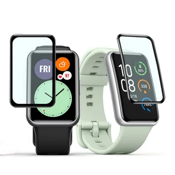 2 BUC/lot Folie de Protectie Pentru Huawei Watch se potrivește / potrivesc Mini Nou SmartWatch cu Ecran Protector Pentru Huawei Fit2 Clar Curbat Acoperire Completă
