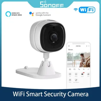 SONOFF CAM Subțire WiFi Mini Smart Security Camera HD 1080P Alarmă de Mișcare Bidirecțională Audio Scena Legătură Cu Sonoff Dispozitive Prin EWeLink
