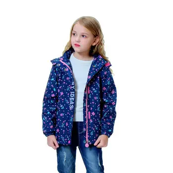 2020 Brand nou copii/fete în aer liber haina de ploaie/vant, căptușeală lână sacou, winderbreaker, dimensiuni 98 152