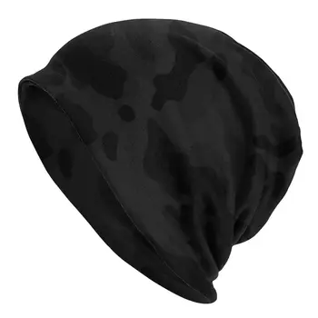 La Miezul Nopții Camuflaj Capota Negru Pălărie Militare Pălărie Tricotate Toamna Iarna Street Chelioși Căciuli, Pălării Unisex Vara De Cald Capac
