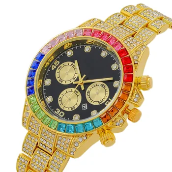 Brand Culoare Curcubeu Diamant Femei Cuarț Ceas Brățară Ceas Lady Cost Clasic Tendință Designer de Bijuterii Ceasuri