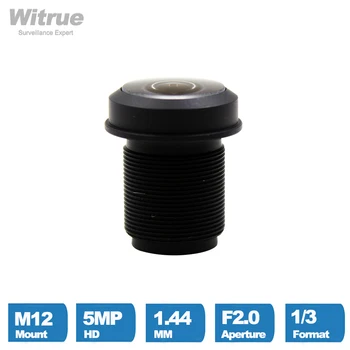Witrue 1.44 mm Lentilă de 5.0 Megapixeli cu unghi Larg de 180 de Grade MTV M12 x 0,5 Muntele Infraroșu Viziune de Noapte Obiectiv Fisheye Pentru CCTV aparat de Fotografiat