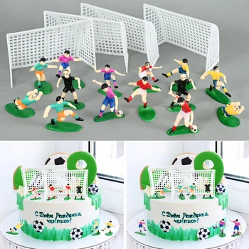 1set de Fotbal Jocul Tort de Decorare pentru Copii Cupcake Topper Echipa de Fotbal Model DIY Petrecere Copil de Dus Accesorii Decor