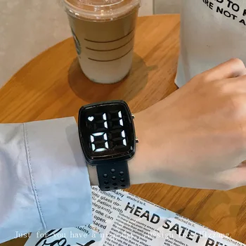 Moda Casual Sport pentru Barbati Ceasuri de Cauciuc rezistent la apa LED Digital Data Sport de Cauciuc Ceas Digital Ceasuri de mana pentru Femei