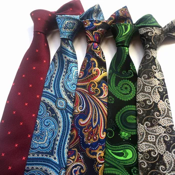 8cm Cravate de Matase 100% Gravatas Cravate Barbati Legături de Gât Jacquard de Afaceri Formal de Lux de Nunta de Petrecere Cravate pentru Barbati