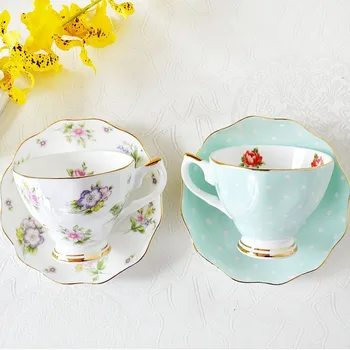 Europene Bone China Cafea Set Creativ Simplu Ceramice Vas de Porțelan Ceai de după-Amiază Lapte Cana 200ML MJ714