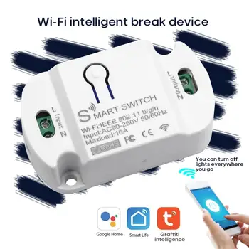 CoRui Smart Home 16A Wifi Smart Switch Timer Switch-uri Wireless de Automatizare Compatibil Cu Tuya Alexa Google Hom