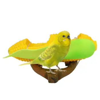 Papagal Alimentator Forma De Porumb Păsări Alimentator Castron Papagal Hrănire Cutie Cu Alimentator De Pasăre Forma De Fructe Cu Clemă Suport Cușcă De Alimentare Cu Apă Castron