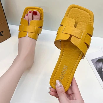 Vara Papuci De Femei Pantofi Femei De Înaltă Calitate Slide-Uri De Sandale Pentru Femei Pantofi Noi De Design De Moda Plajă Plat Pantofi Pentru Femeie Papuci