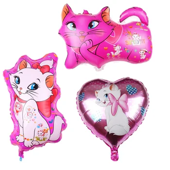 1buc Marie Pisica Tema Aluminiu Balon Fete Consumabile Partid Ziua de nastere Copil de Dus Decor Balon cu Aer Copil Jucărie