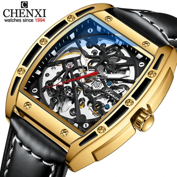 CHENXI Top Brand de Lux Bărbați Mechanical Ceas de mână rezistent la apă Luminos Data Ceas Bărbați Automat Ceas de Cuarț Relogio Masculino