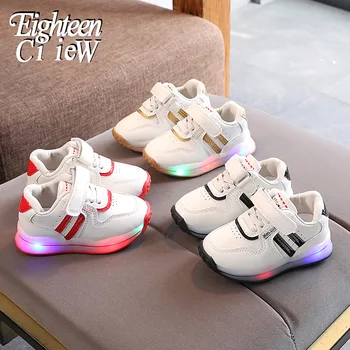 Dimensiunea 21-30 Copii Luminoase Pantofi baietel Pantofi Sport pentru Fete LED Lumina Rezistent la Uzura Adidași Stralucitoare Sapato Infantil