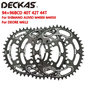 Deckas Rotund BCD 96mm 94+96bcd 40/42/44T MTB Biciclete de Munte Biciclete Chainringfor ALIVIO M4000 M4050 Pentru DEORE M612 Manivela