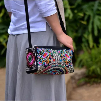 Noua moda brodate Cumpărături saci mici!Fierbinte broderii Florale umăr&cross-body Bags Toate-meci geantă de mână Versalite transport