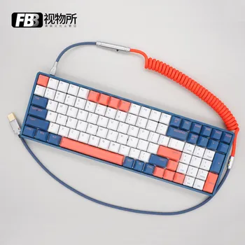 FBB Cabluri F96 Mării de Coral IQUNIX Hand-made Personalizate Tastatura Cablu de Date Personalizate Keycap Linie de Tip C USB Pentru Tastatură Mecanică