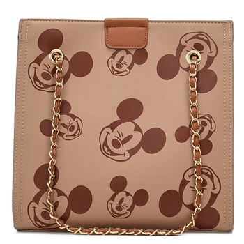 Disney geanta unei femei de moda de desene animate Mickey Mouse geantă de umăr mare capacitate, de Înaltă calitate, design de lux Lanț Geantă de mână material Pu