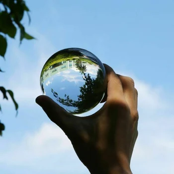 Glob De Cristal Cristal Meșteșug Decor, Cadouri De Sticlă Transparentă Minge De Vindecare Sfera Recuzită Fotografie Lensball Decor Mingea Feng Shu