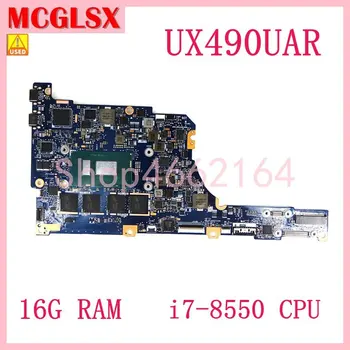 UX490UAR i7-8550U CPU 16GB RAM Laptop Placa de baza Pentru ASUS ZenBook UX490U UX490UA UX490UAR Placa de baza 100% Testat OK de Folosit