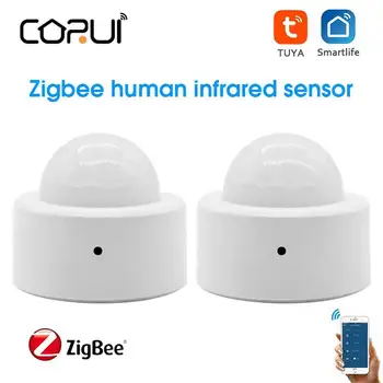 CORUI Tuya Mini Zigbee Organism Inteligent Senzor de Mișcare PIR Senzor de Mișcare de Viață Inteligentă App de Control Folosi Cu Alexa de Start Google
