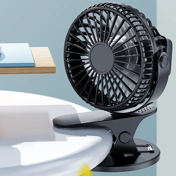Noi de Vânzare Fierbinte USB Reîncărcabilă Clip Desktop/Ventilator de Masă Mini Portabil Clemă Fan 360 de Rotație Ventilator Cu Aer Ventilator răcire