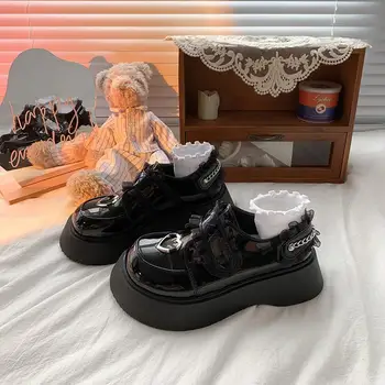 2022 pantofi platforma de inima drăguț Lolita pantofi cu toc gros pantofi Mary Jane studente Japoneze JK uniformă pantofi femei pantofi