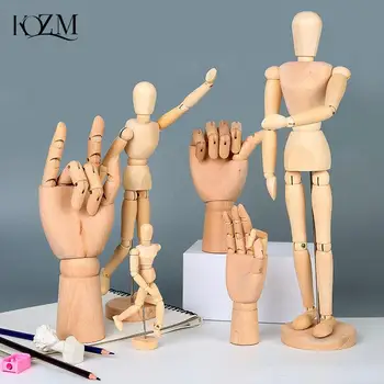 NOUL Artist Mobile Membrele de sex Masculin Jucărie din Lemn Figura Model de Manechin Bjd Artă Schiță Trage Jucărie Acțiune Cifre