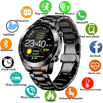 LIGE 2022 Nouă Bandă de Oțel Digital Ceas Barbati Ceasuri Sport Electronic LED de sex Masculin Încheietura Ceas Pentru Bărbați Ceas rezistent la apa Bluetooth Oră