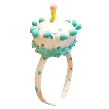 Forma de tort Bentita Cute Decorative Piele-friendly Copil Frizură Creative Desene animate Prăjituri Forma Copilul Coroana Palarie Happy Birthday