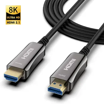 4K HDMI Cablu Fibra Optica cablu hdmi 2.0 18Gbps 60Hz HDR HDCP pentru HD TV Box Proiector Ultra High Speed Calculator xbox seria x