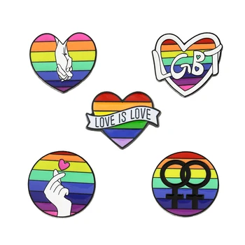 Rainbow flag brosa, Haina accesorii de îmbrăcăminte, Desene animate dragoste cuplu ace, Sac de decor insigna, Cadouri pentru prieteni