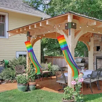 Steagul Lgbt Gay Pavilion Moriști Curcubeu Mândrie Steagul Impermeabil Direcția Vântului De Măsurare În Aer Liber Backyard Garden Decor Agățat