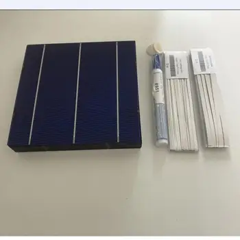 ALLMEJORES 25pcs Solare cu celule 156mm fotovoltaice Policristaline paniel mobil + Lipit kituri pentru diy 12V 100w panou solar