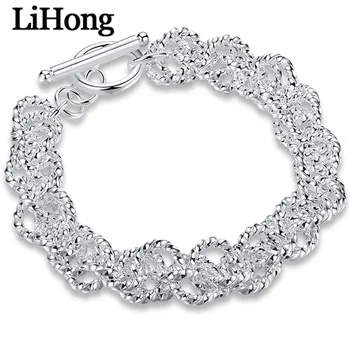 Nou Stil De Argint 925 Val De Apă Cerc Lanț Brățară Pentru Farmecul Feminin Nunta Logodna Petrecere De Moda Bijuterii
